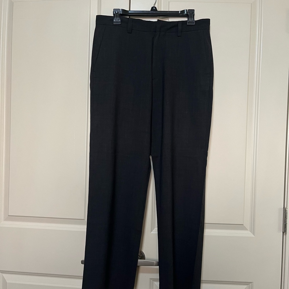 Banana Republic  Charcoal BlackWool-Blend Trousers